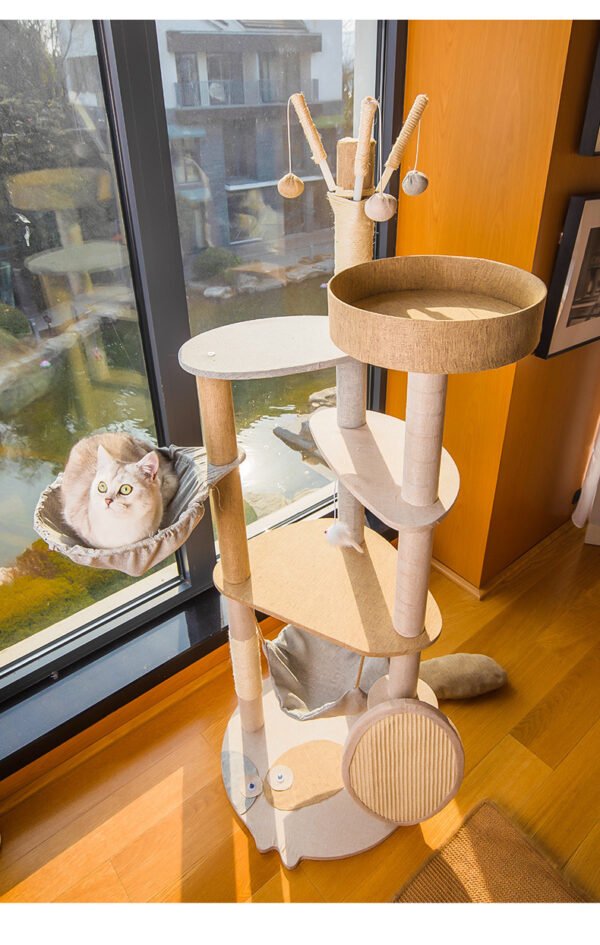 Cat Climbing Frame Large Integrated Shelf Cat Tree - Image 5